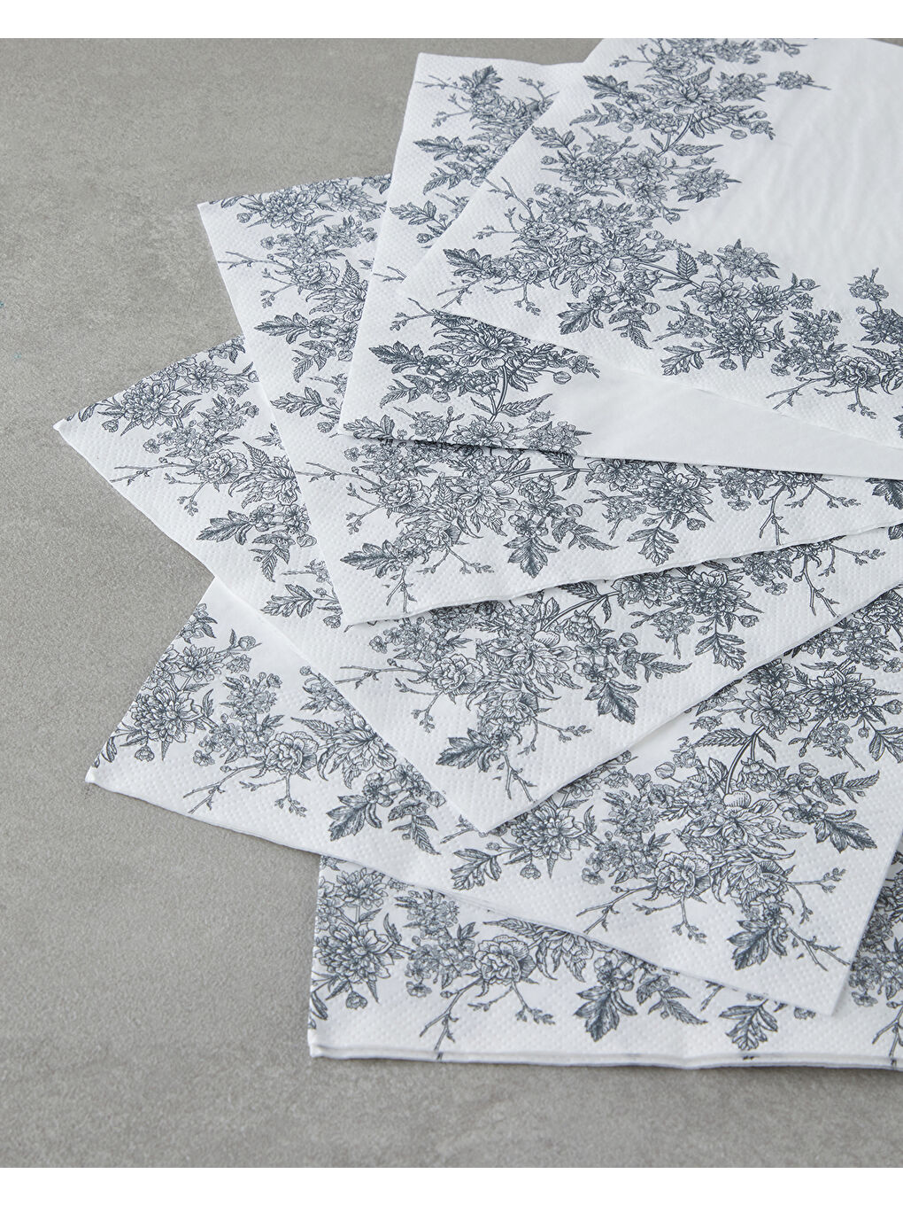 Blossy 20'li Kağıt Peçete 33x33 cm Beyaz - Yeşil-1