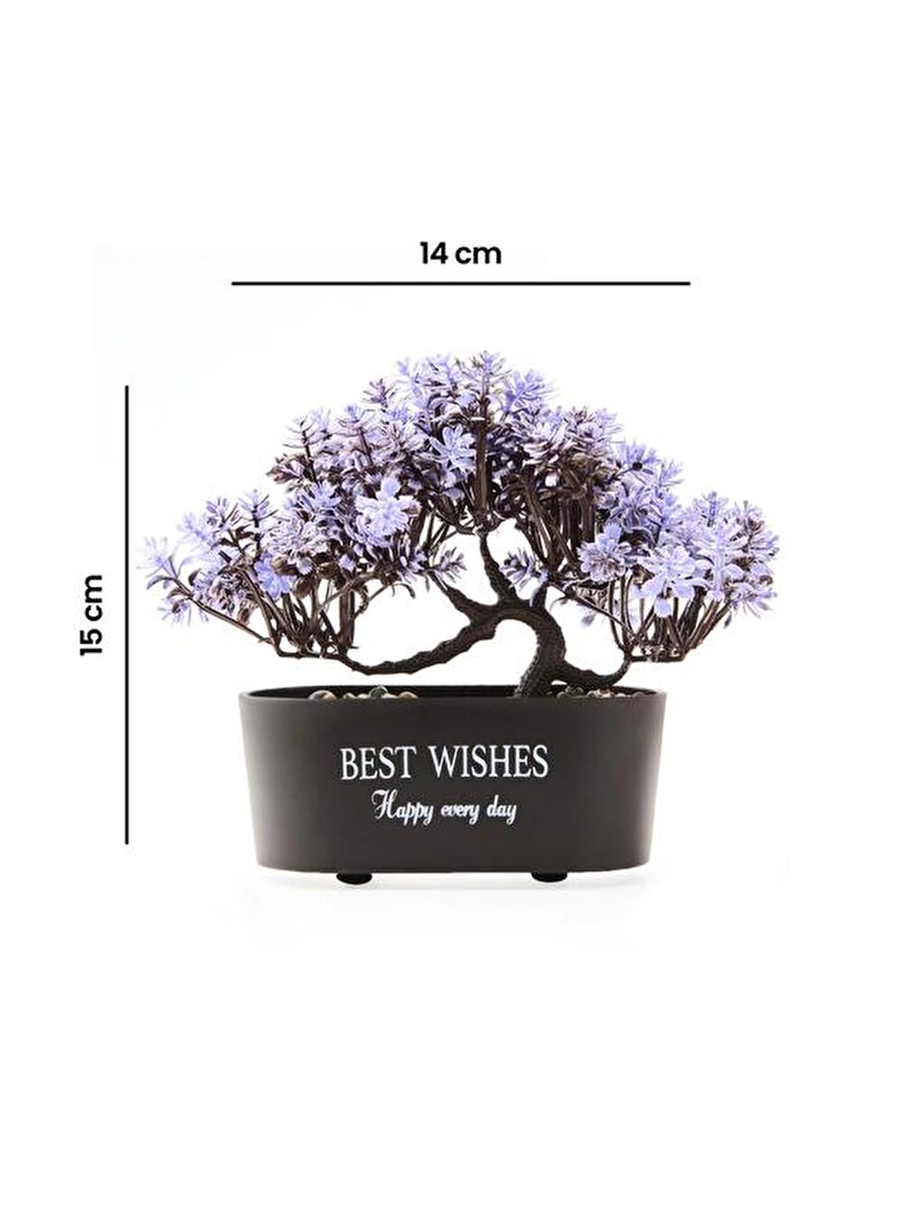 Karışık Yapay Çiçek - Renkli - 15x14 cm-4