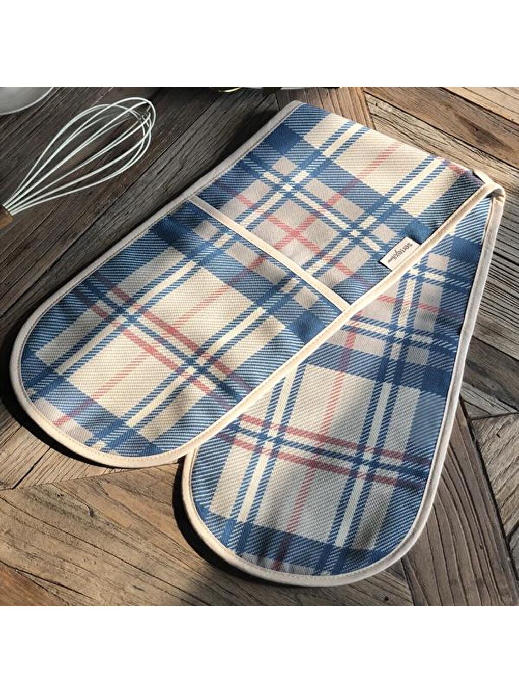 Karışık Ekose Desenli Fırın Eldiveni-3