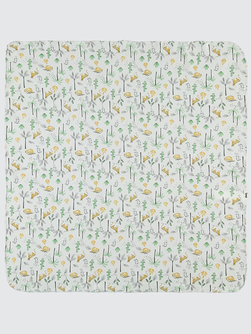 Baby Hayvan Ağaç Baskılı 80*90 Battaniye - Ekru Standart