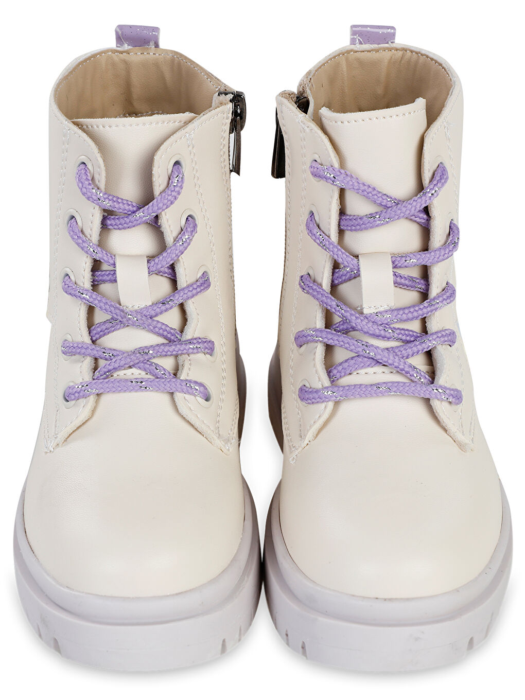 Boots Kız Çocuk Bot 31-35 Numara Krem-Lila-1