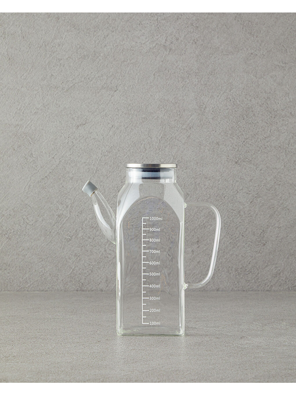 Renksiz Colin Borosilikat Yağdanlık Şeffaf