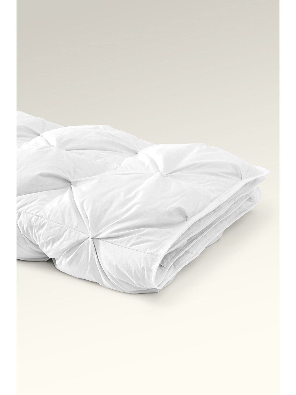 Beyaz El Yapımı Queen Kaz Tüyü Yorgan %90 Gıdık / %10 Sırt – Tek Kişilik 155×215 cm-2