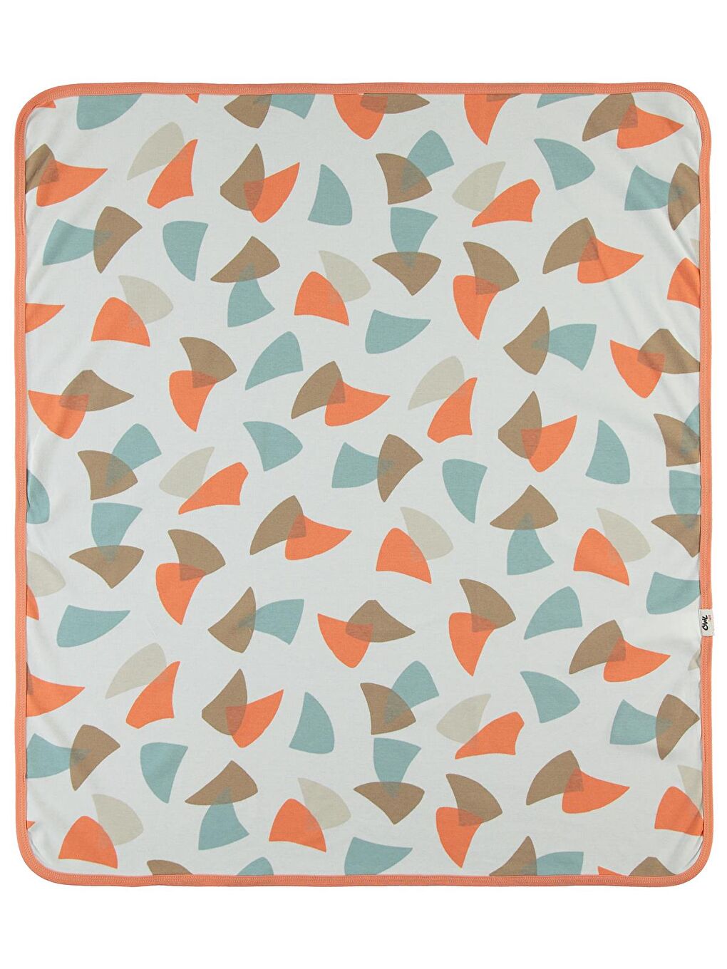 Baby Colored Fıgures Baskılı Battaniye - Turuncu Standart-1