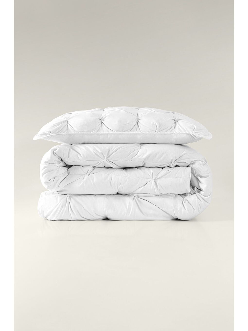 Beyaz El Yapımı Queen Kaz Tüyü Yorgan %90 Gıdık / %10 Sırt – Tek Kişilik 155×215 cm-3