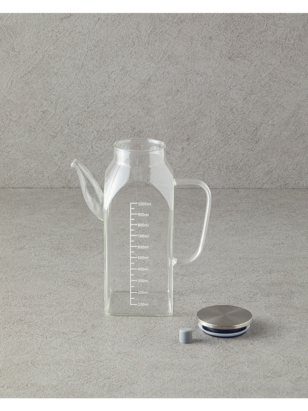 Renksiz Colin Borosilikat Yağdanlık Şeffaf-1