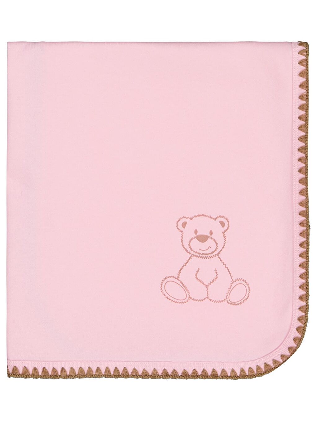 Baby Ayıcık Baskılı Battaniye - Pembe Standart