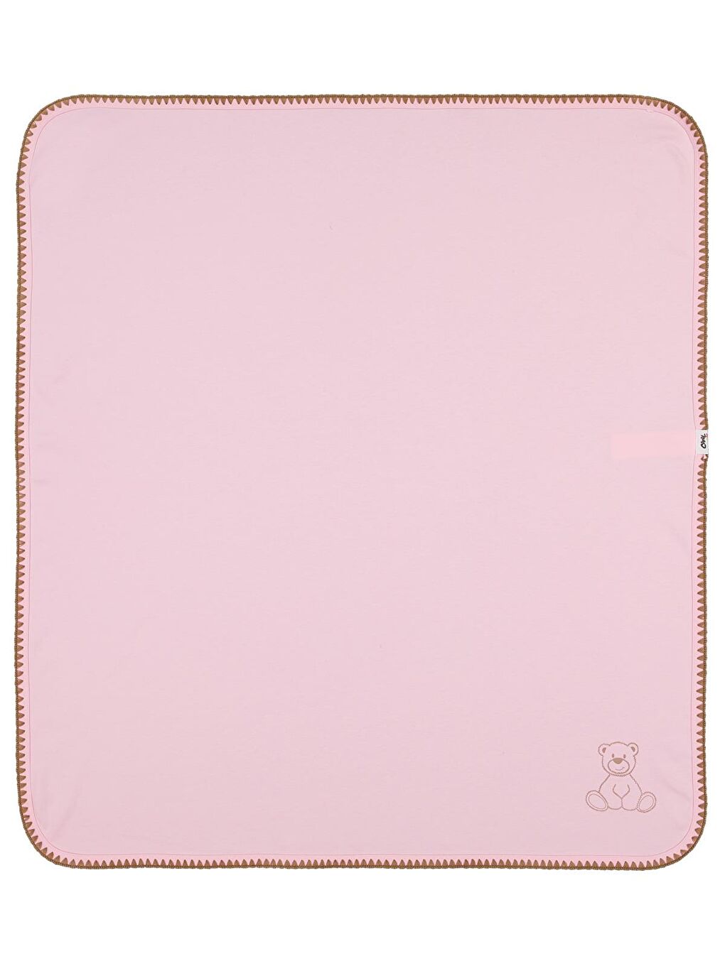 Baby Ayıcık Baskılı Battaniye - Pembe Standart-1