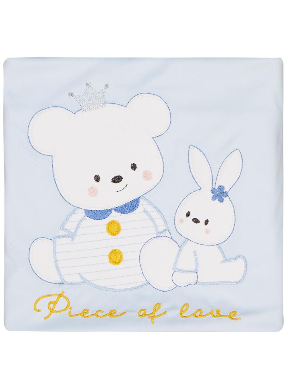 Tavşanlı Ayı Battaniye - Mavi Standart