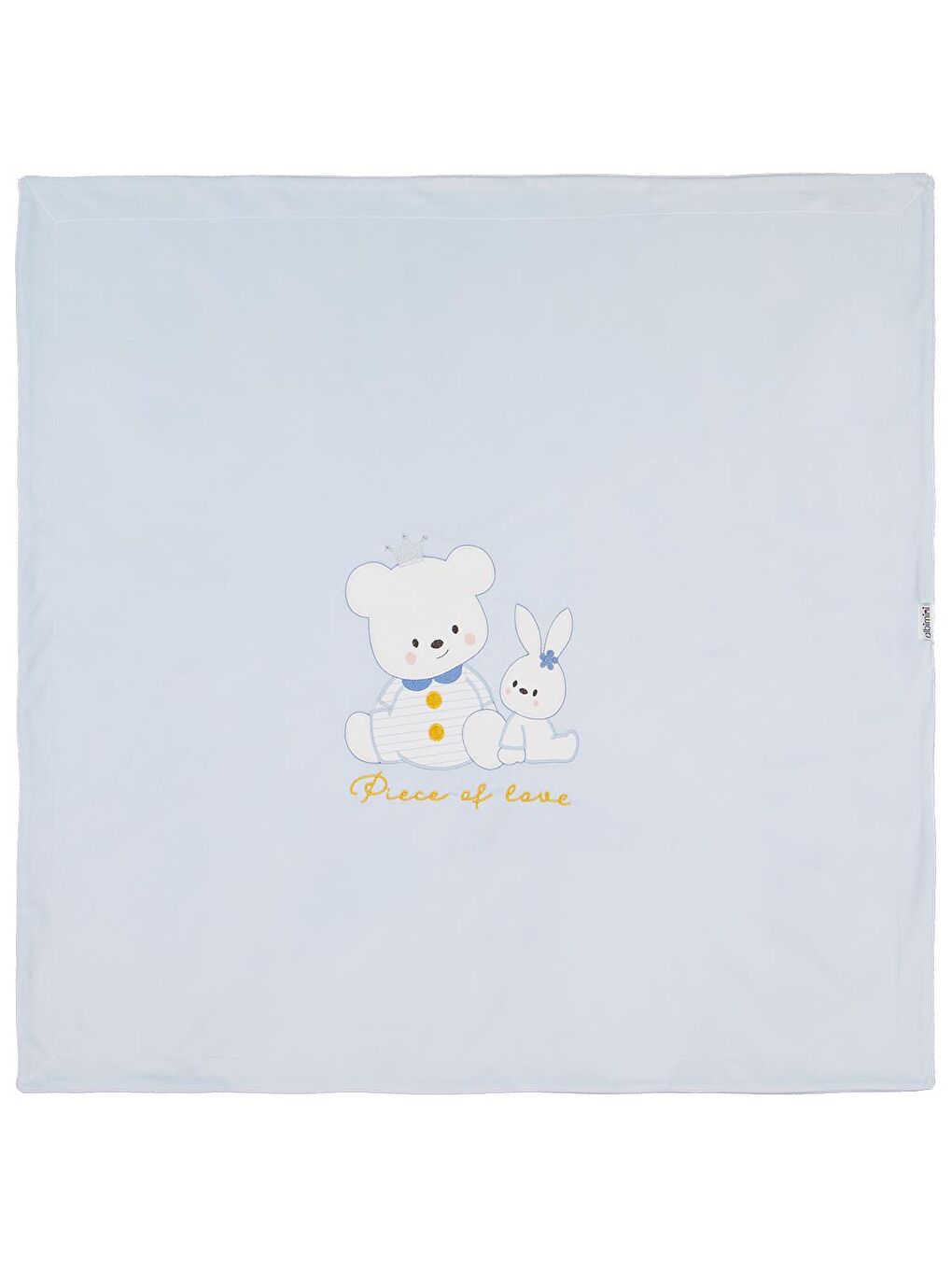 Tavşanlı Ayı Battaniye - Mavi Standart-1