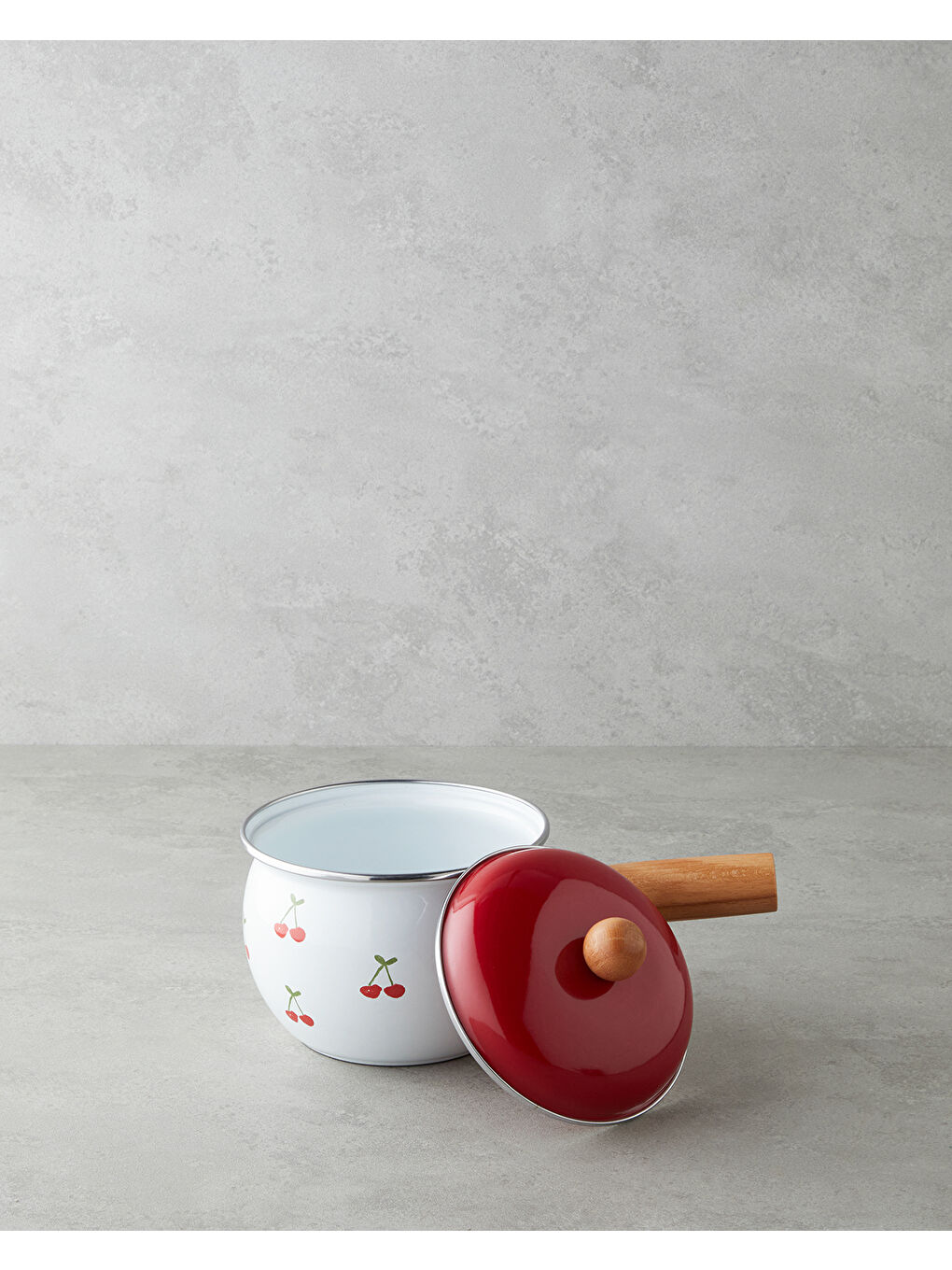 Cherry Dream Emaye Sos Tenceresı 1,1 L Kırmızı-1