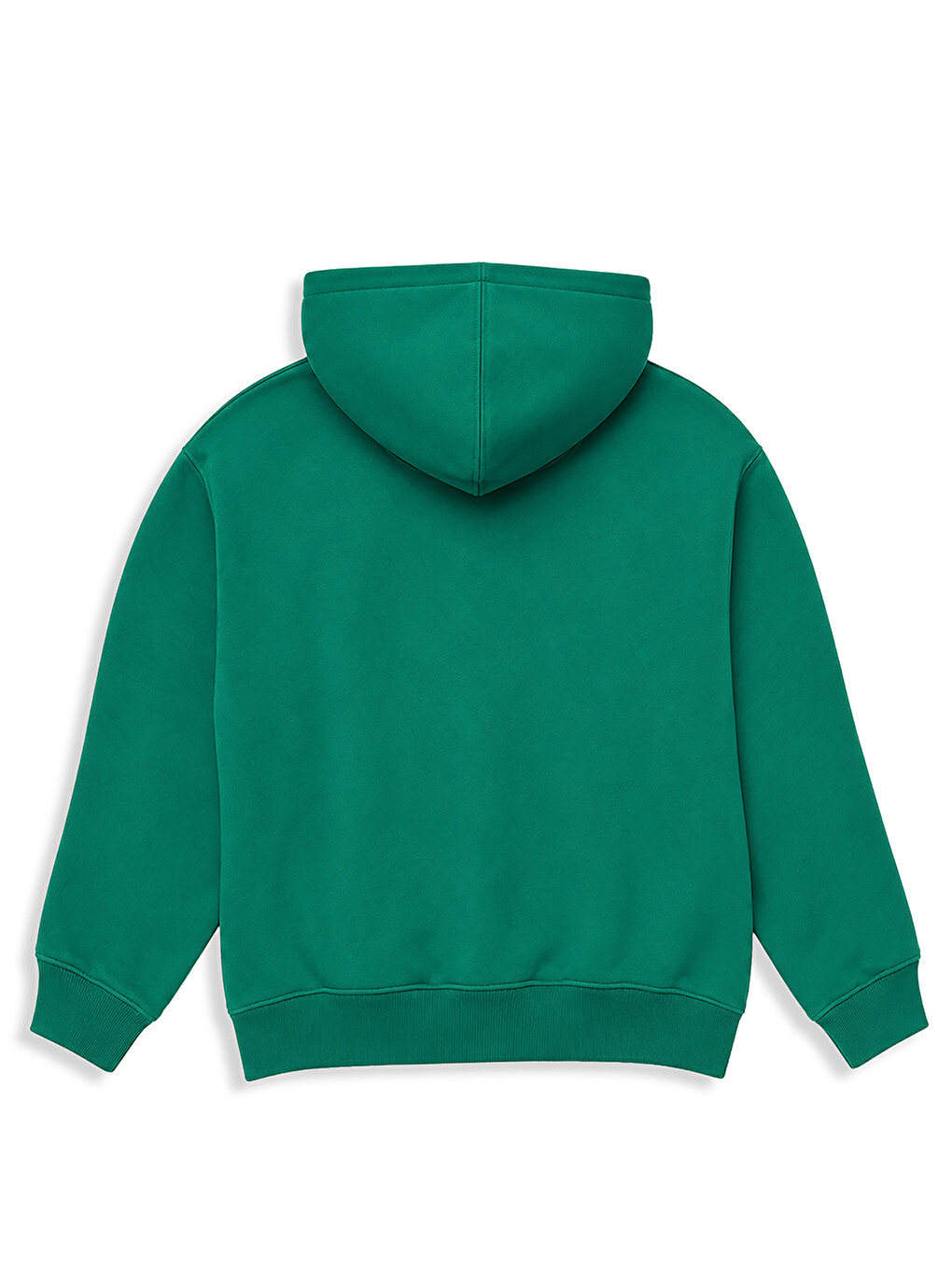 Yeşil Erkek Çocuk Kapüşonlu Sweatshirt Kaplan Baskılı Oversize (3-8 Yaş-1