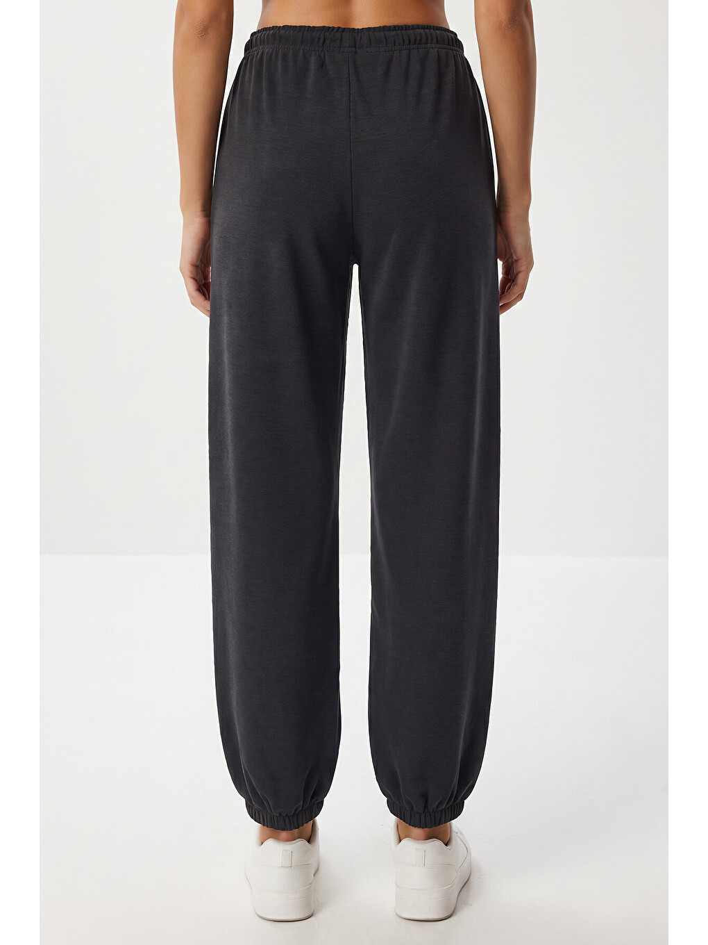 Antrasit Cepli Modal Jogger Eşofman Altı ANTRASİT LUB0365-3