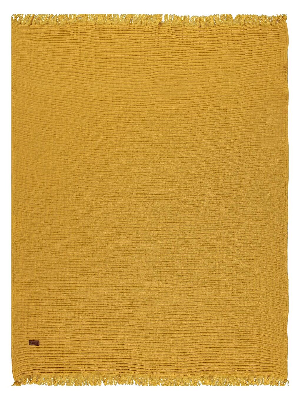 Sarı Baby Müslin Bürümcük Battaniye - Hardal Standart-2