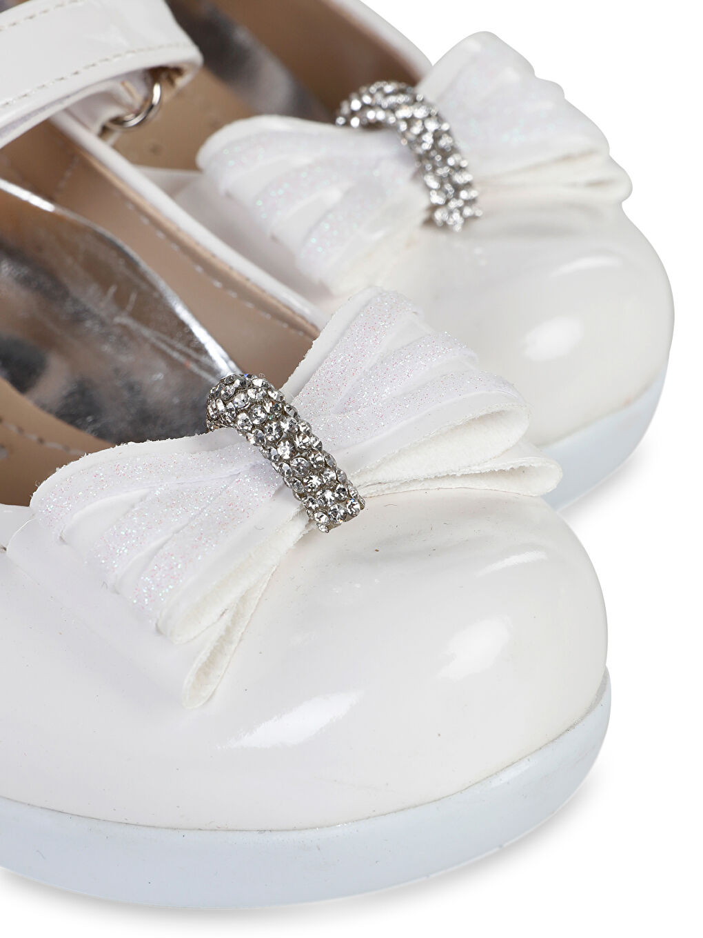 450-2 26-30 Numara Abiye Ayakkabı Beyaz-Kahverengi-3