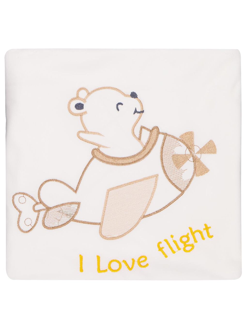 Velboa Uçaklı Erkek Battaniye - Ekru Standart-1