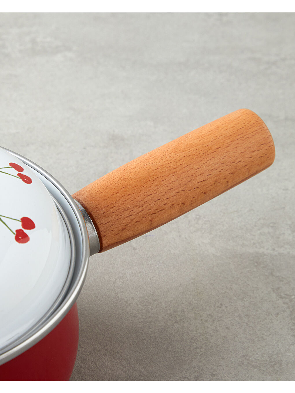 Cherry Dream Emaye Sos Tenceresı 1,1 L Kırmızı-3