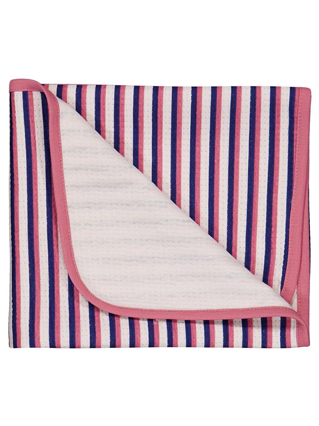Baby 96 Nakış ve Çizgili Battaniye - Bej Standart
