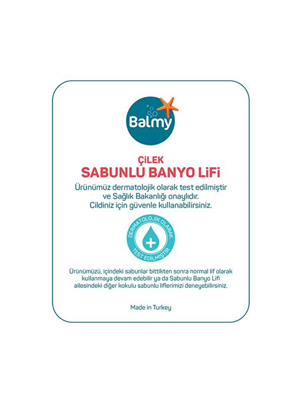 Çilek Sabunlu Banyo Lifi-2