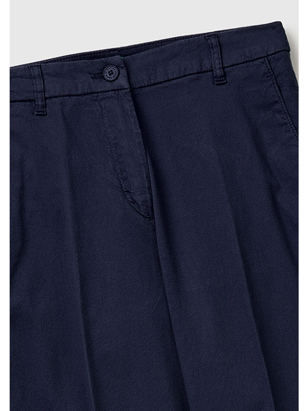 Kadın Lacivert Pamuk Karışımlı Slim Fit Chino Kumaş Pantolon-2