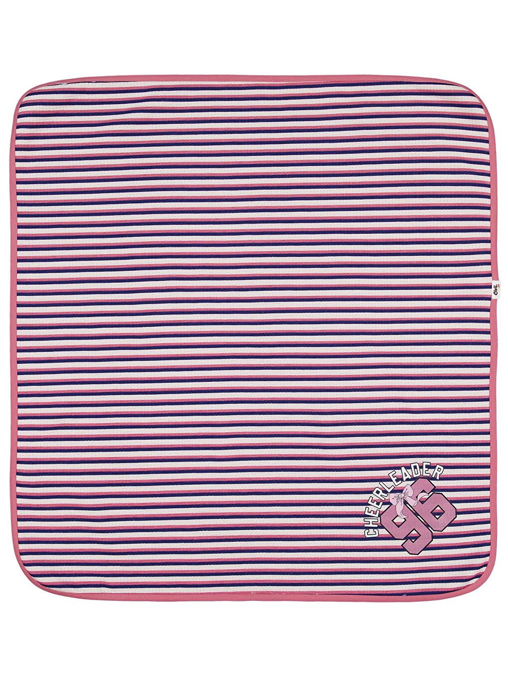 Baby 96 Nakış ve Çizgili Battaniye - Bej Standart-1