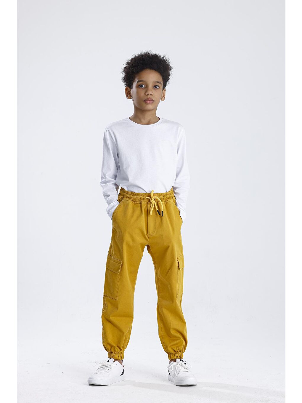 Sarı Kargo Cep Pantolon