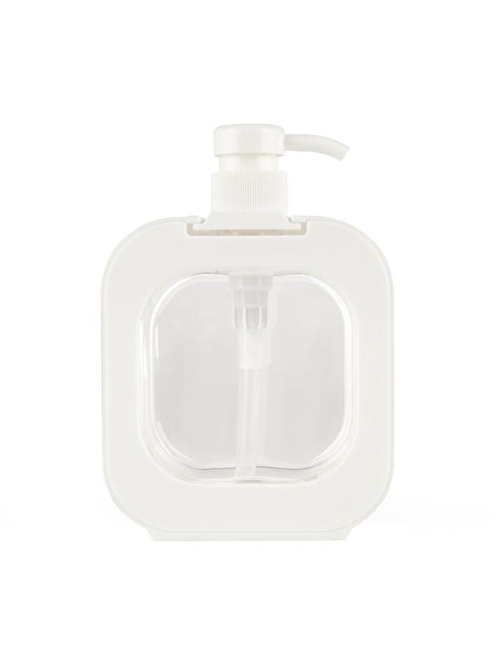 Şeffaf Sıvı Sabunluk - Beyaz - 16 cm-3