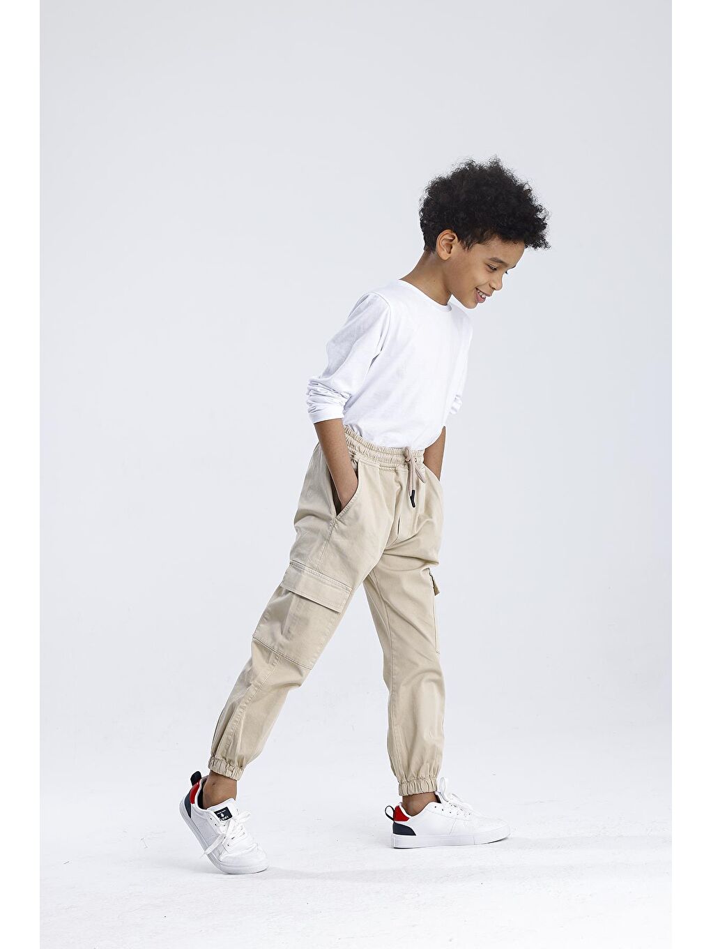 Kahverengi Kargo Cep Pantolon-4