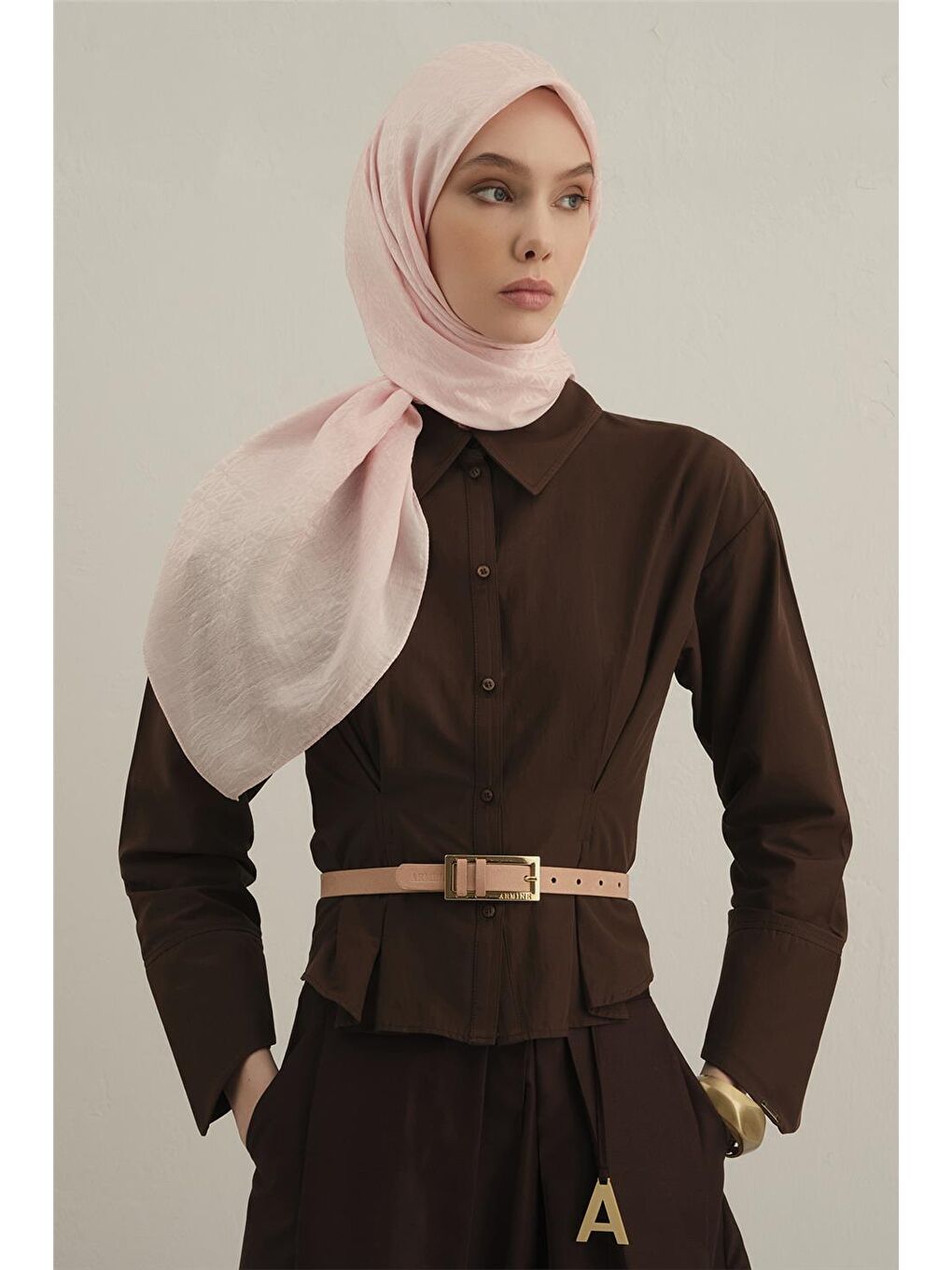 Pembe Lyocell Eşarp 5- 39