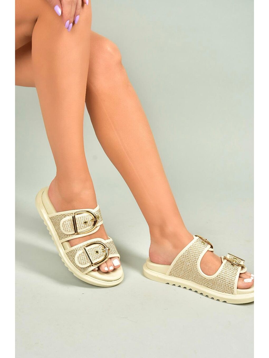 Bej Kadın Terlik U7257920-2