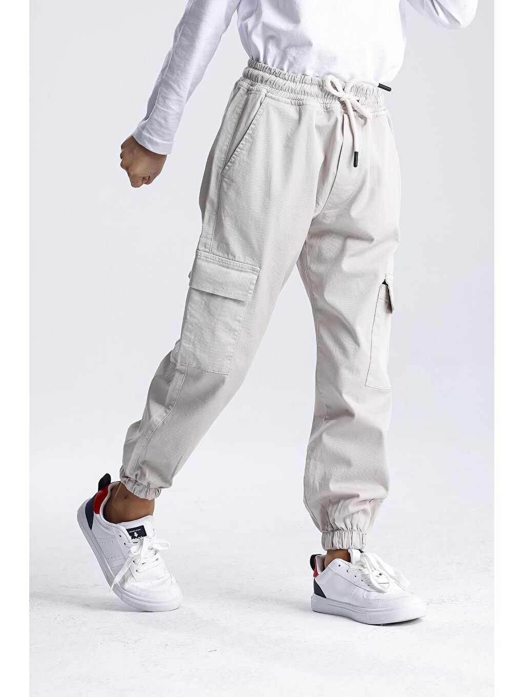 Bej Kargo Cep Pantolon-2