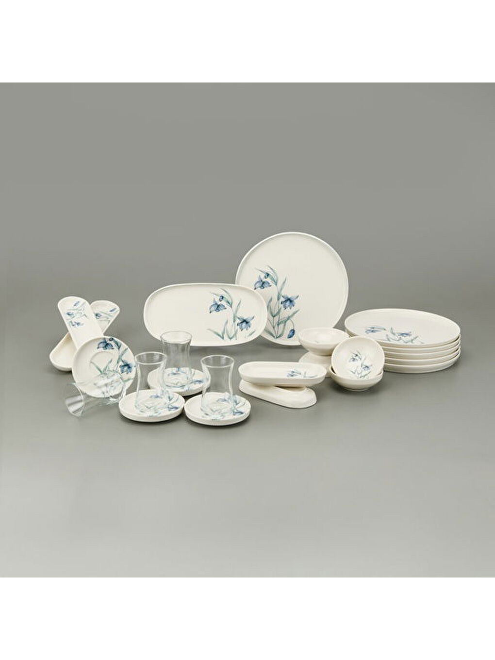 Karışık Toledo 29 Parça Kahvaltı Takımı - Renkli