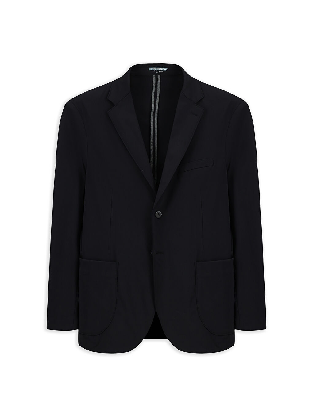 Siyah Techno-Line Slim Fit Dar Kesim Klasik Ceket