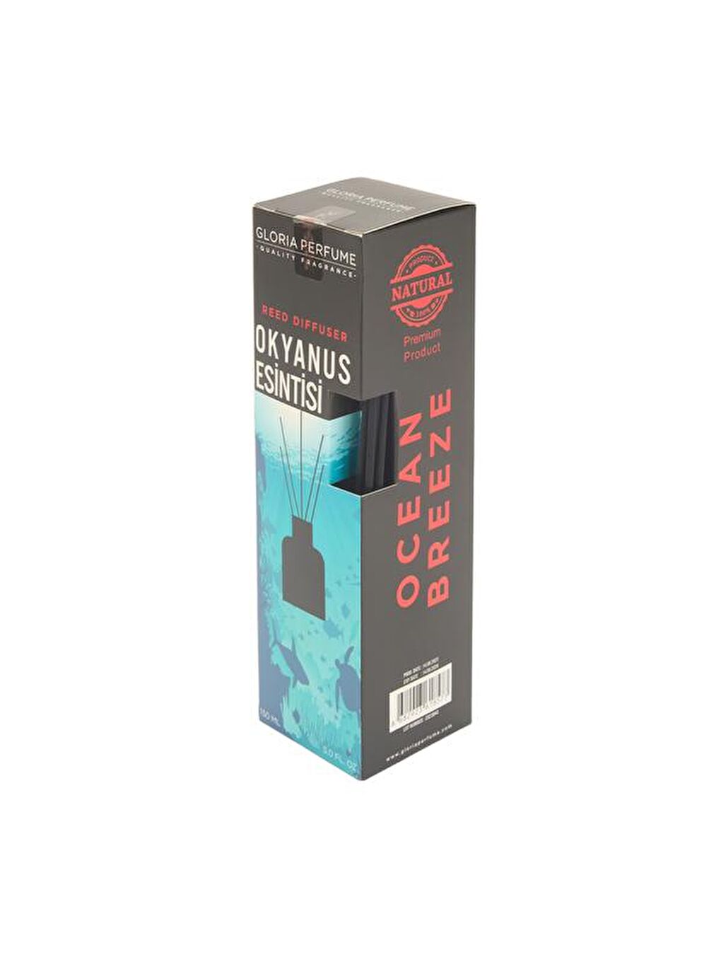 Renksiz Ocean Breeze Bambu Çubuklu Oda Kokusu - Şeffaf - 150 ml-1