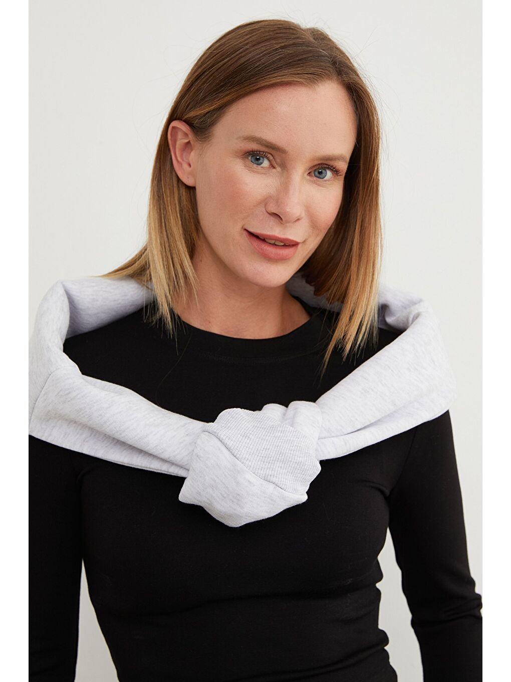 Siyah Basic Beli Bağlamalı 2 Li Modal Takım-2