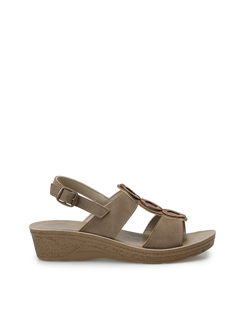 Bej 409036.Z Vizon Kadın Comfort Sandalet