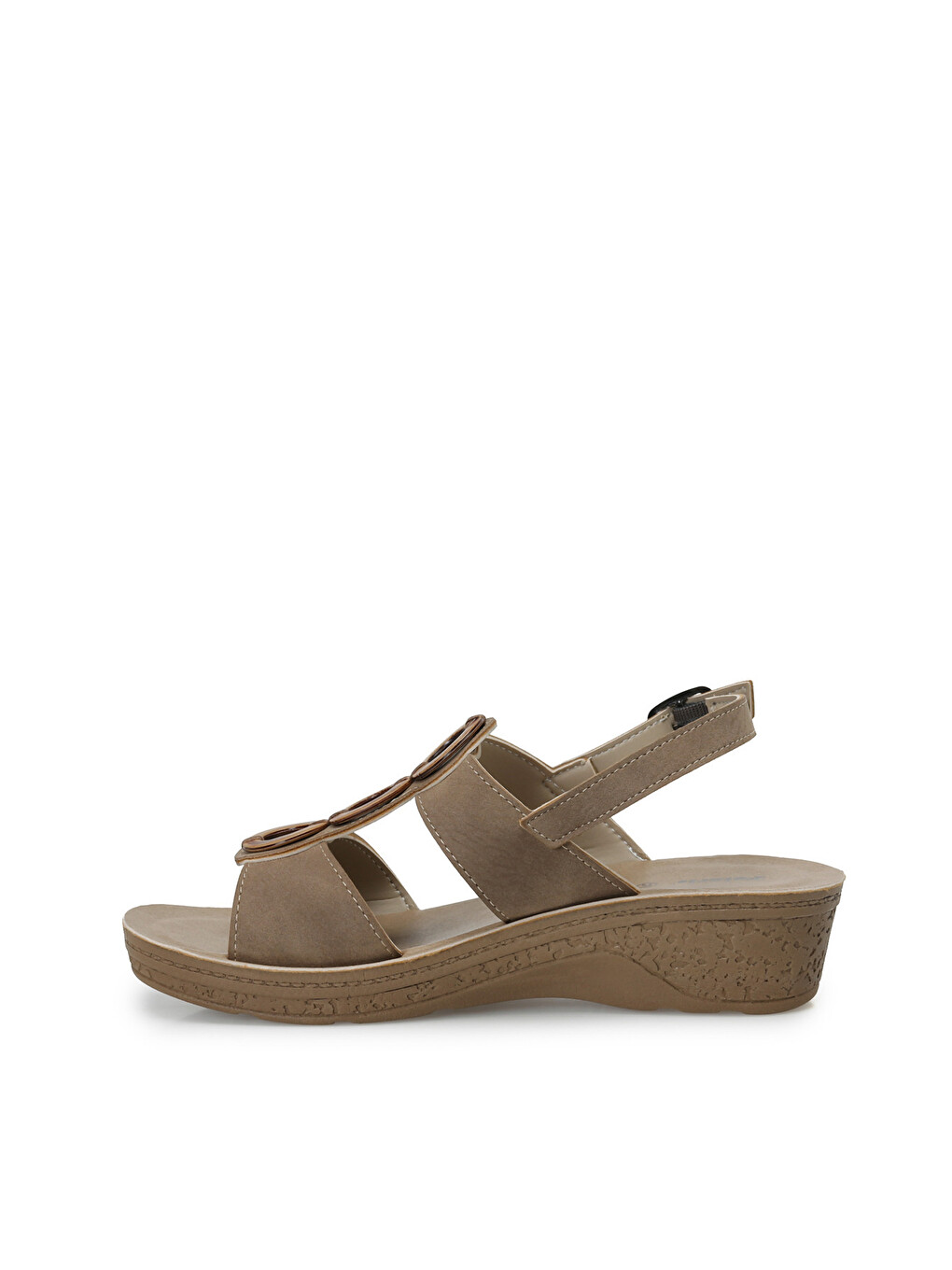 Bej 409036.Z Vizon Kadın Comfort Sandalet-2