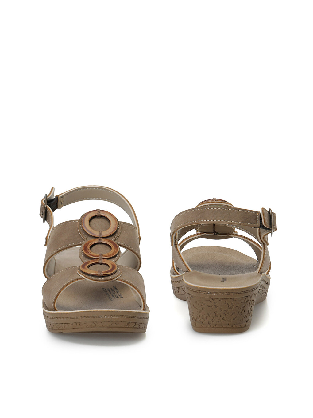 Bej 409036.Z Vizon Kadın Comfort Sandalet-4