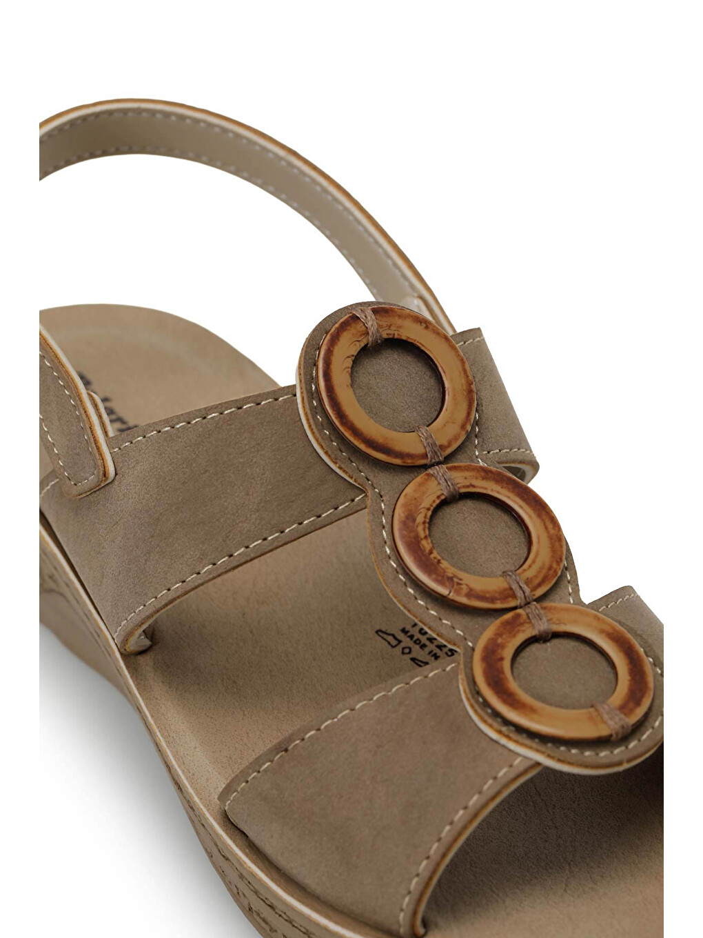 Bej 409036.Z Vizon Kadın Comfort Sandalet-6