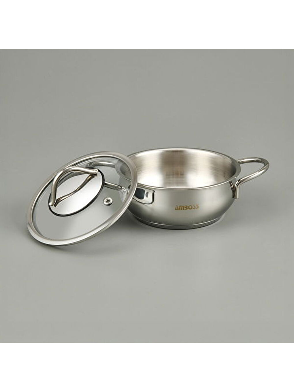 Gri Stone Güveç Sahan Seti - Inox - 14-16-18 cm-1