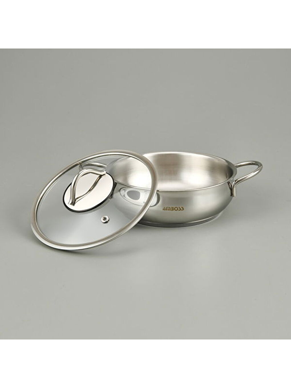 Gri Stone Güveç Sahan Seti - Inox - 14-16-18 cm-3