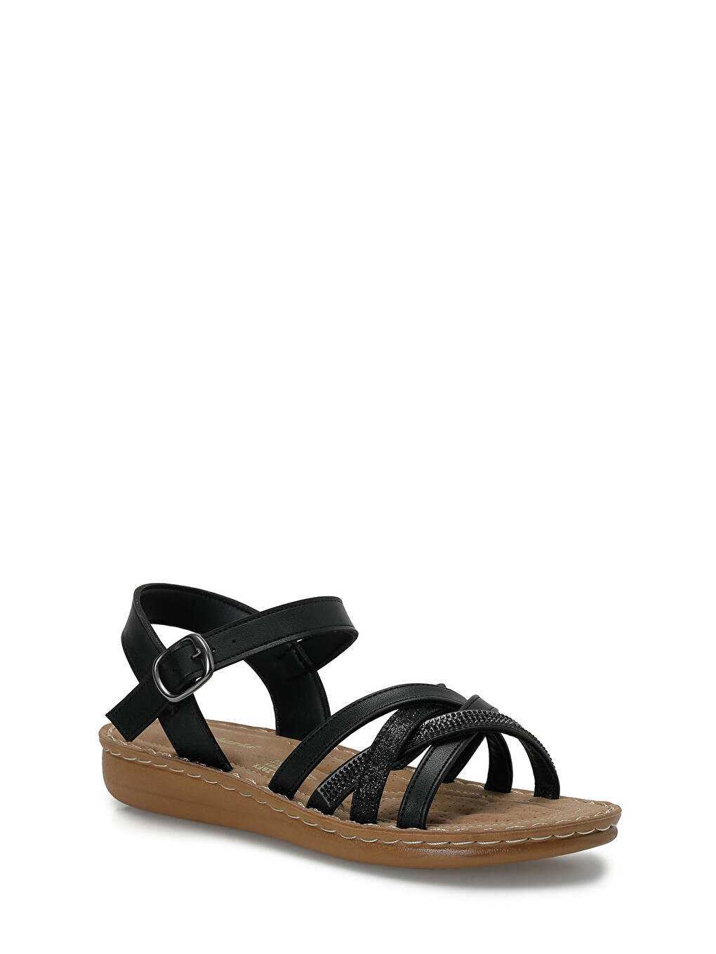 409043.Z Siyah Kadın Comfort Sandalet-1