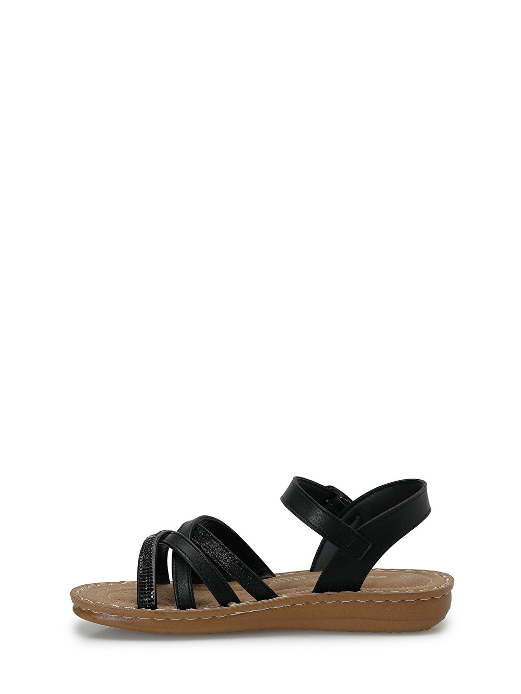 409043.Z Siyah Kadın Comfort Sandalet-2