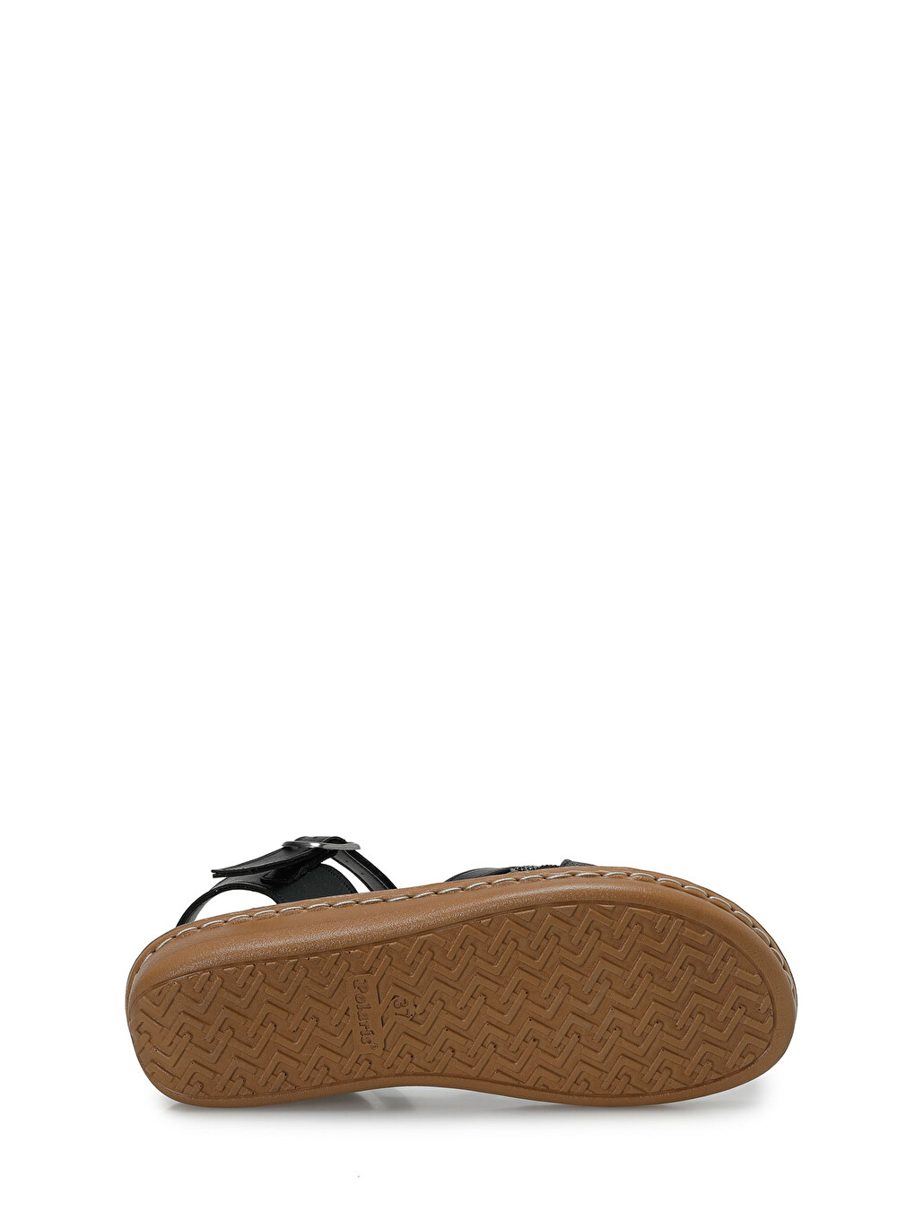 409043.Z Siyah Kadın Comfort Sandalet-5