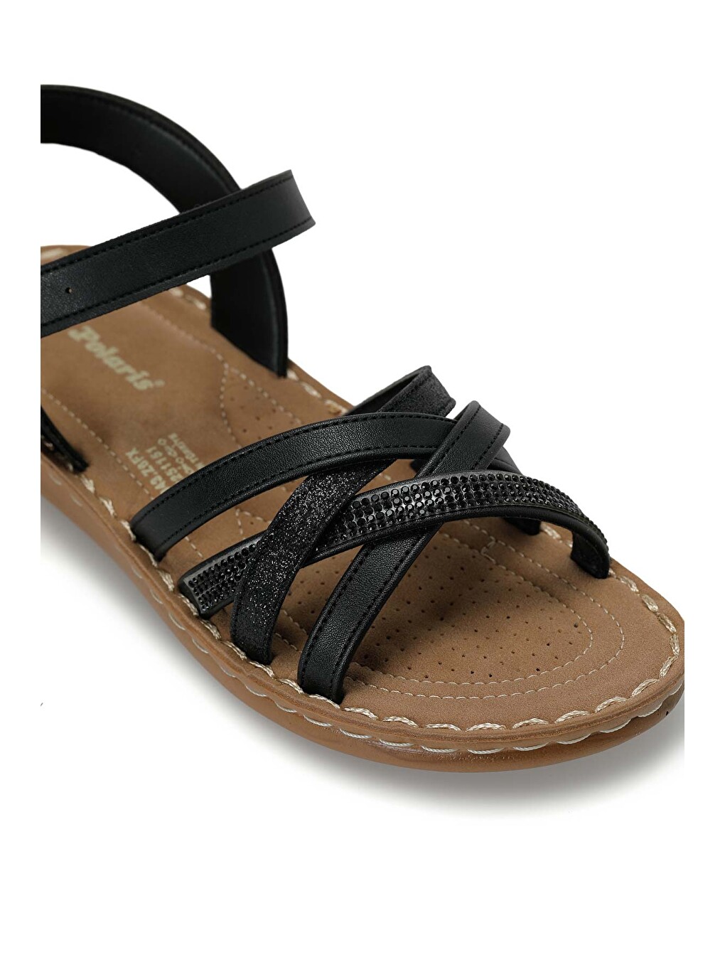 409043.Z Siyah Kadın Comfort Sandalet-6
