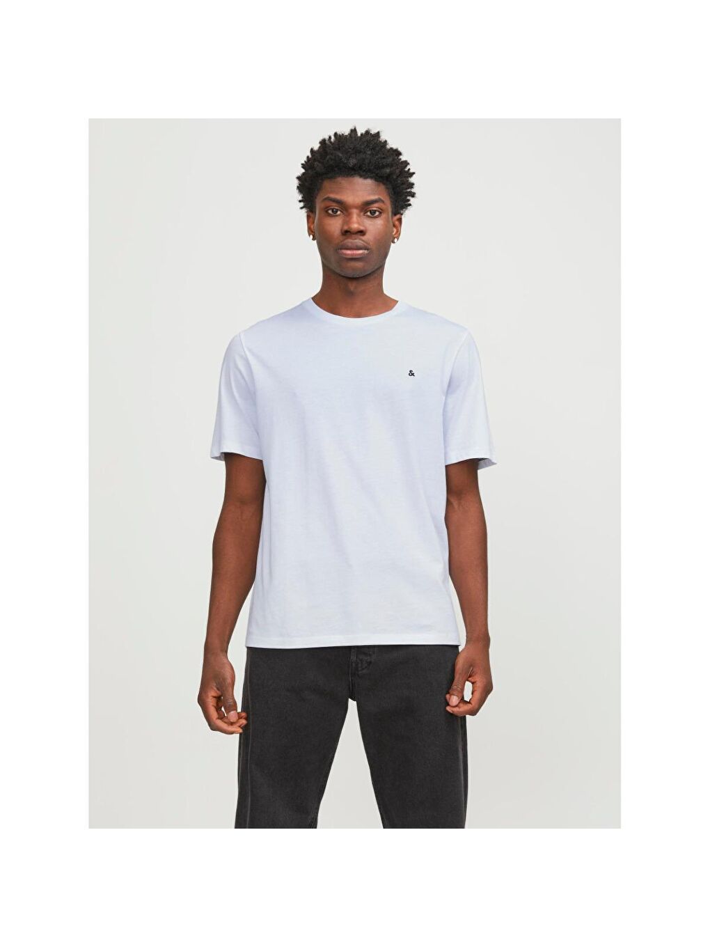 Paulos Erkek Beyaz Yuvarlak Yaka Tişört-1