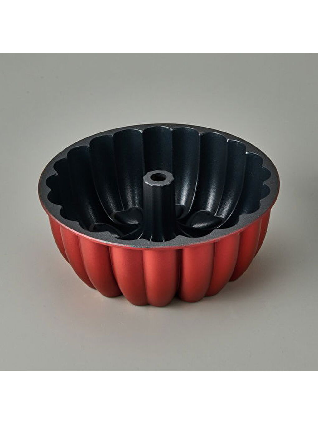 Ametist Kalpli Kek Kalıbı - Kırmızı - 26 cm-2