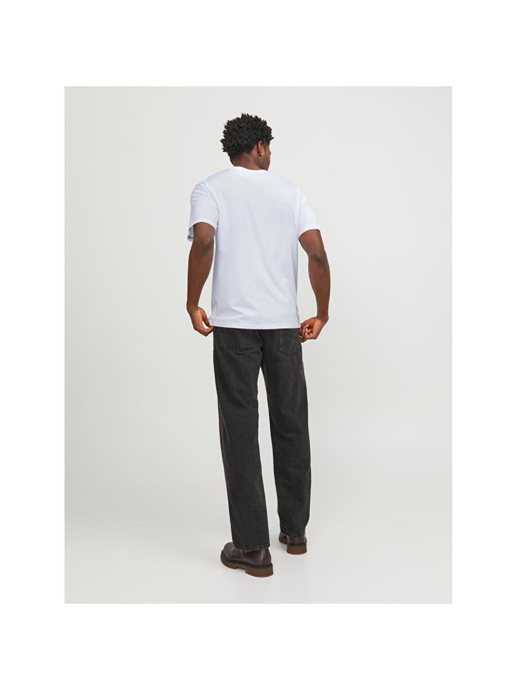 Paulos Erkek Beyaz Yuvarlak Yaka Tişört-2