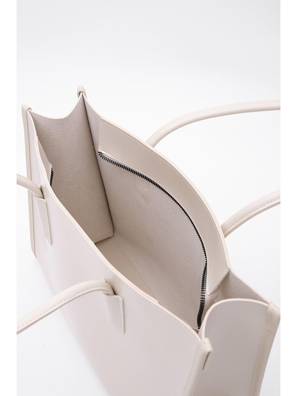 Ekru Paella Omuz Çantası Krem-4