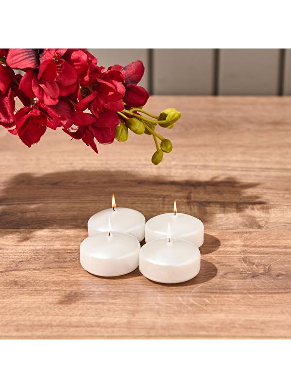 Karışık 4'lü Yüzen Mum - Sedef - 5 cm